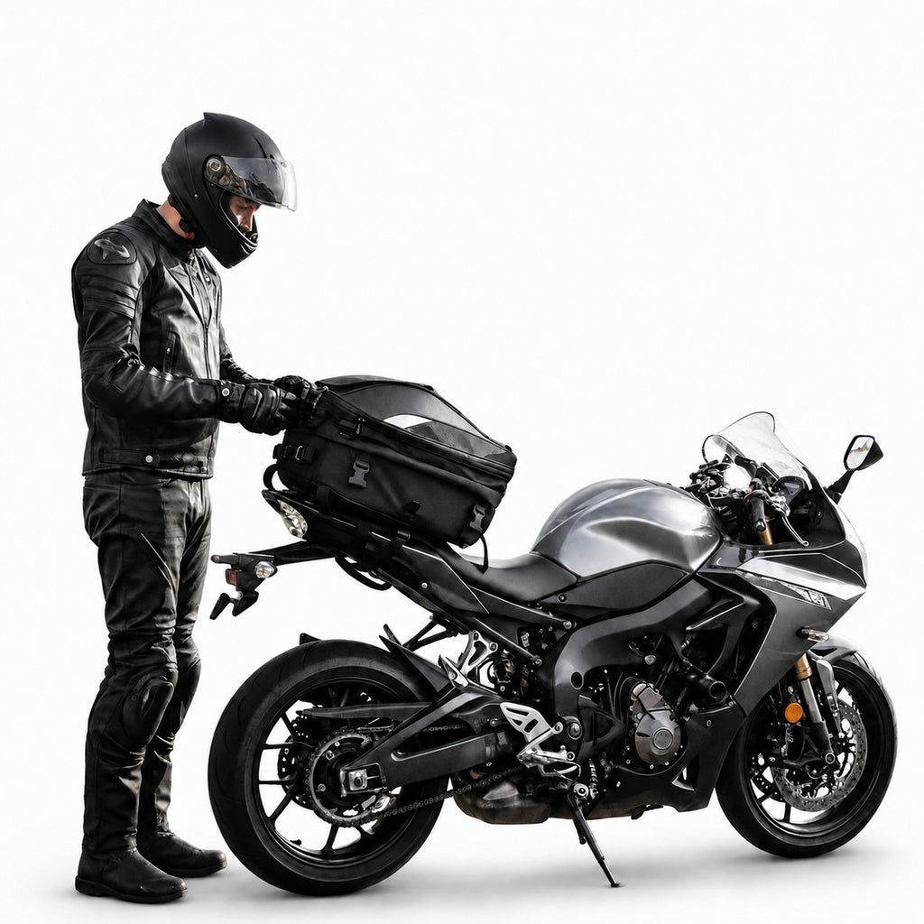 Baú mochila 37 Litros para Moto Expansível Baslu