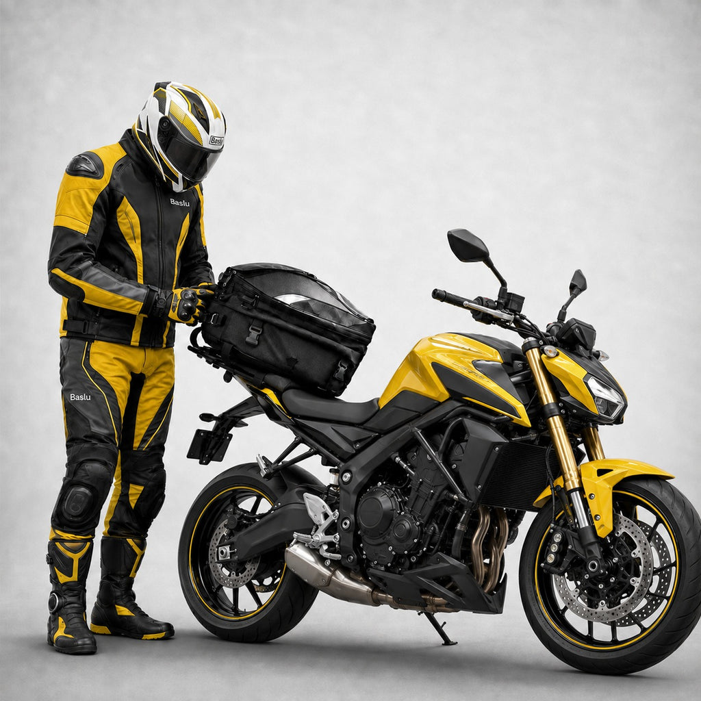 Baú mochila 37 Litros para Moto Expansível Baslu