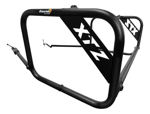 Afastador de alforge Evolution Racing para Lander 250 com travessão central reforçado