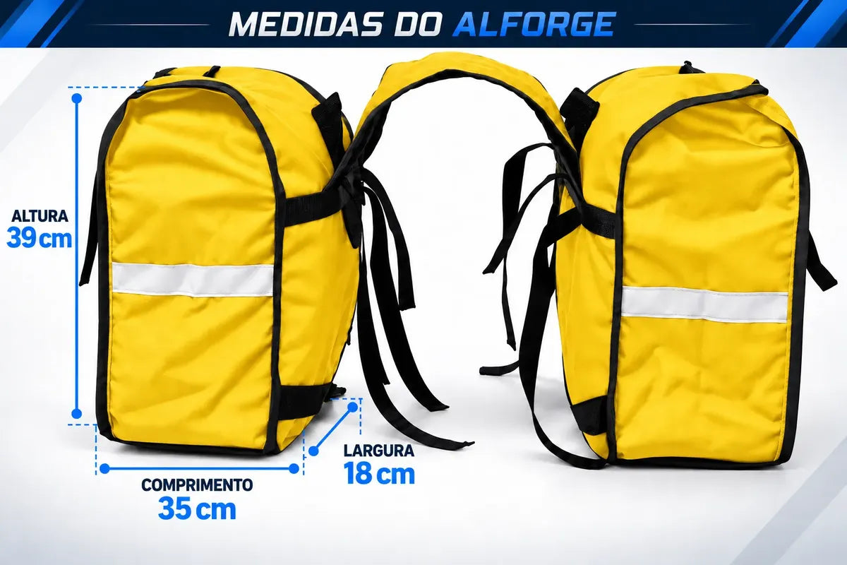 Alforje lateral 60 litros Baslu Amarelo – bolsa impermeável universal para moto – foto 3