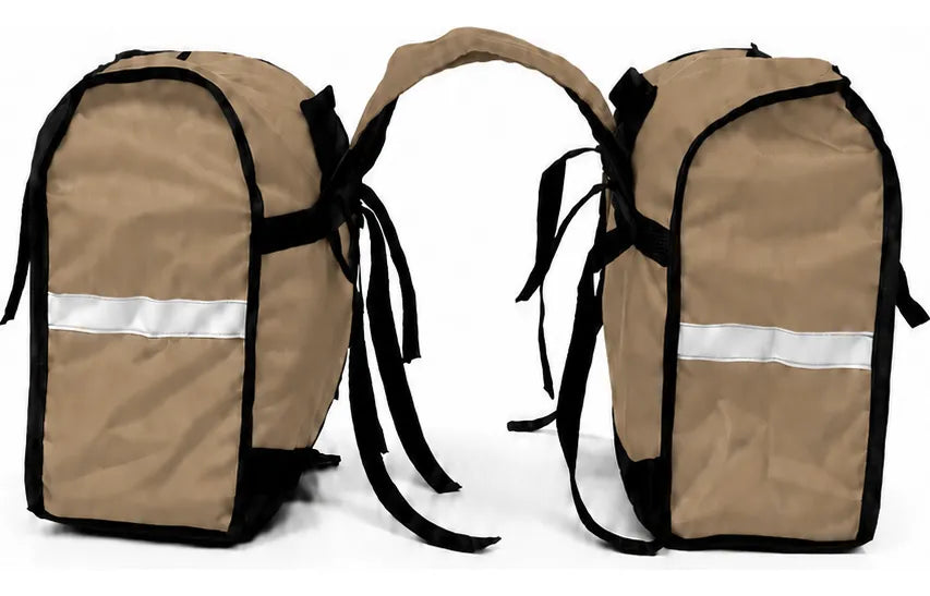 Alforje lateral 60 litros Baslu Caramelo – bolsa impermeável universal para moto