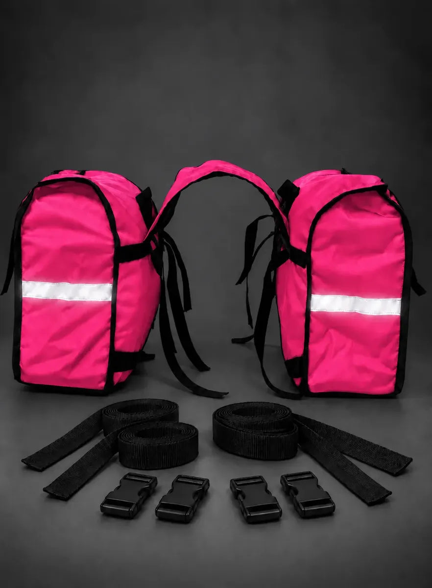 Alforje lateral 60 litros Baslu Pink – bolsa impermeável universal para moto – foto 5