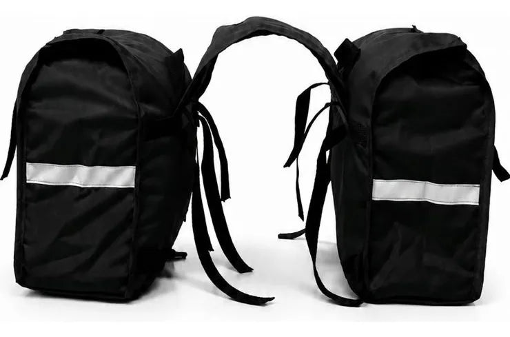 Alforje lateral 60 litros Baslu Preto – bolsa impermeável universal para moto