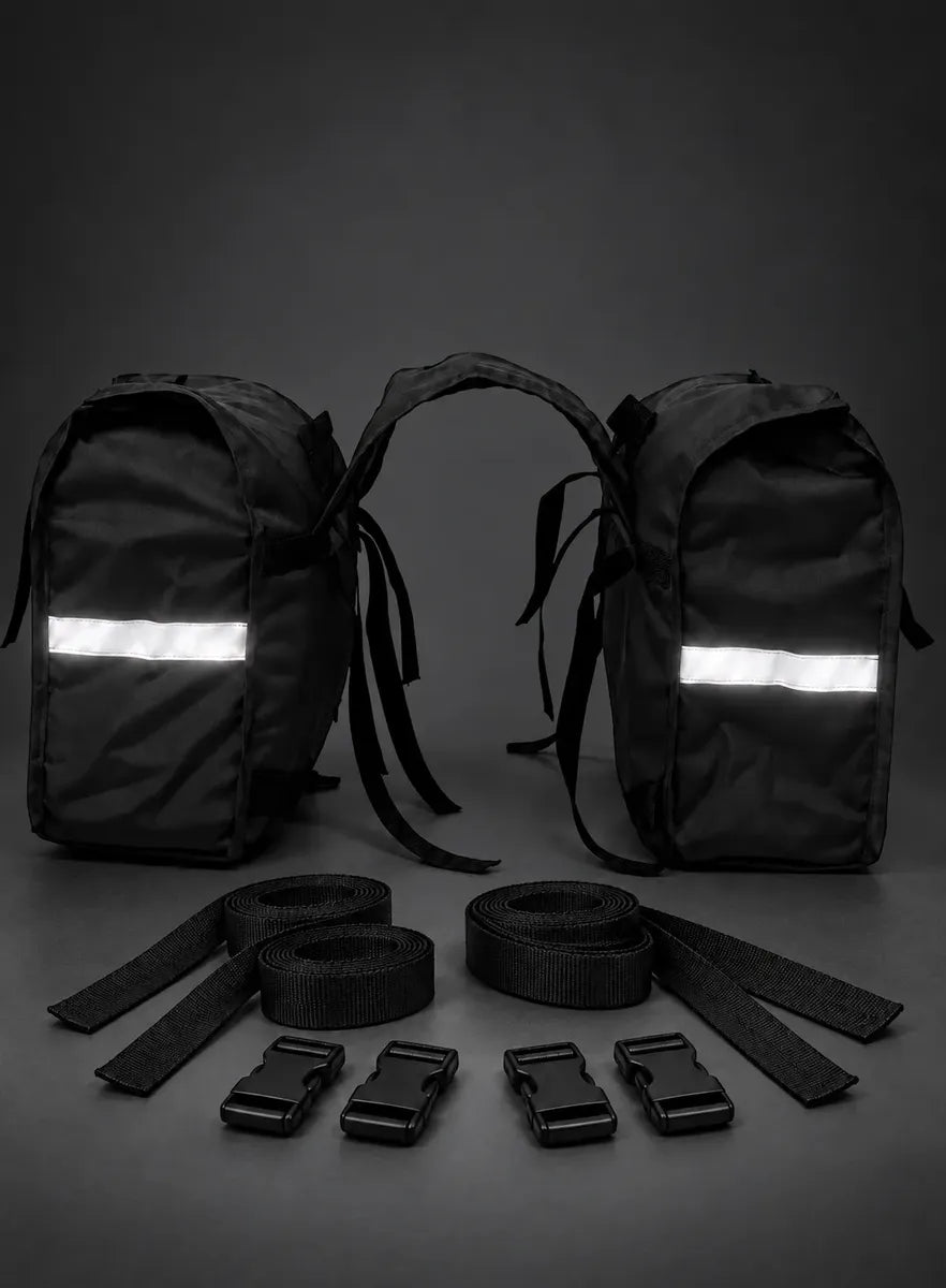 Alforje lateral 60 litros Baslu Preto – bolsa impermeável universal para moto – foto 4