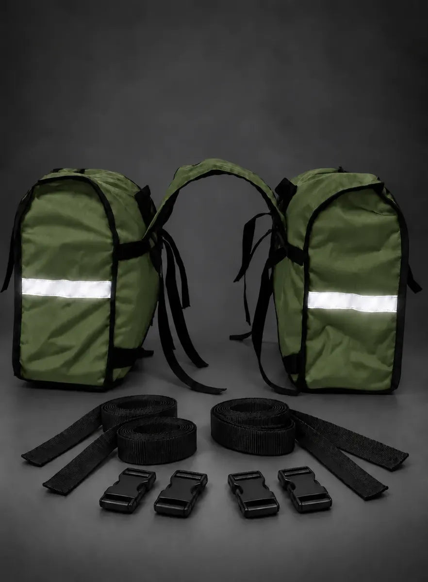 Alforje lateral 60 litros Baslu Verde Militar – bolsa impermeável universal para moto – foto 5