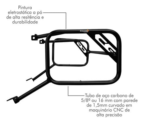 Afastador de alforge do kit compatível com Honda CG Titan e Fan 150 de 2004 a 2016