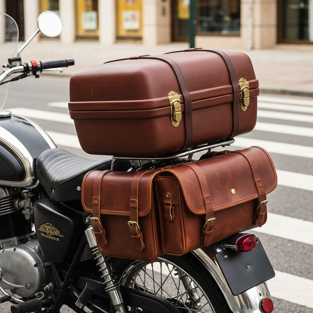 Motociclista com alforge Baslu em viagem