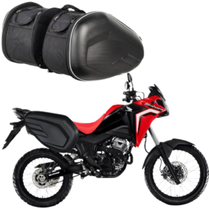 Alforge Bolsa 58 L Baslu – Bauleto Lateral Reforçado p/ Honda Sahara 300 & Motos Trail