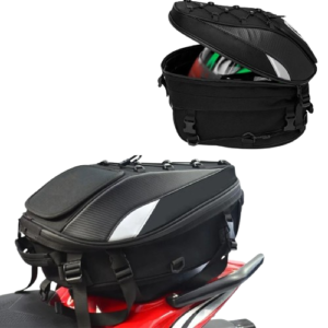 Mochila Baú Traseiro Baslu – Bagageiro Premium com Porta-Capacete p/ Todas as Motos