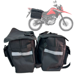 bolsa/alforge lateral 40 l baslu – mala reforçada p/ honda cb 250f twister