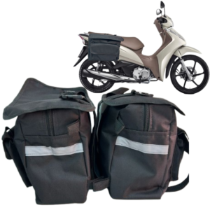 bolsa/alforge lateral 40 l baslu – mala reforçada p/ honda cb 250f twister