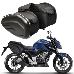Alforge Bolsa/Baú 58 L Baslu – Mala Lateral Reforçada p/ Honda CB 600 Hornet & Motos Universais