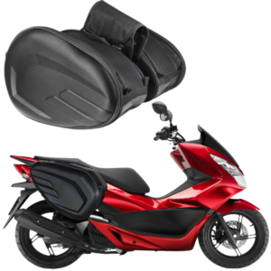 Alforge/Bolsa Lateral Moto 58 L Baslu – Baú Flexível Reforçado p/ Honda ADV 150/160 & Universais
