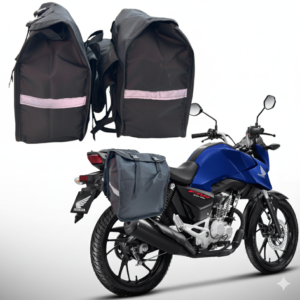 Alforge Luxo 60 L Baslu – Bolsa Lateral Premium, o Maior da Categoria + Capa de Chuva