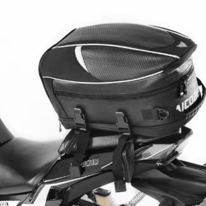 baú/alforge traseiro 21 l baslu – bolsa compacta p/ moto (ex: yamaha xtz 250 / ténéré)