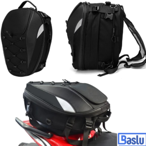 Mochila Baú Baslu Original – Premium, Reforçada, Para Moto e Costas